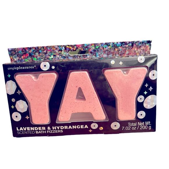 Simple Pleasures Lavender and Hydrangea Scented Bath Fizzers NWT - Picture 3 of 3